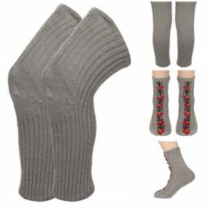 Handmade Woolen Knee Warmer & Socks Combo
