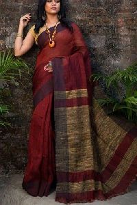 Fancy linen saree