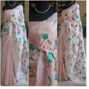 Festive Wear Linen Saree