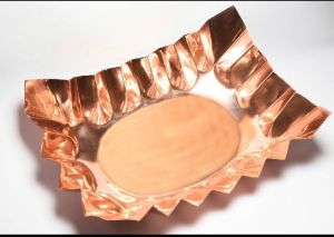 copper chapati serving plate