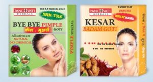 Kesar Badam and Bye Bye Pimple Goti