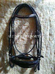 Leather Bridle with Web Reins
