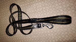 Nylon Leather Dog Lead with Snap Hook Stud
