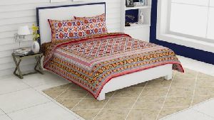 Cotton Printed Double Bed Sheet