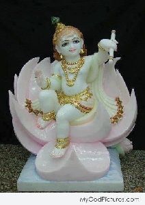 Marble Krishna Statue