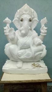 White Marble Ganpati Statue