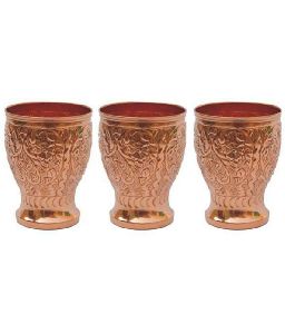 3 Piece Copper Glass Set