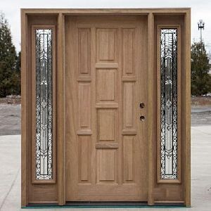 Decorative Pine Wood Door