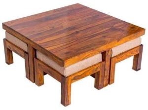 COFFEE TABLE WITH STOOL