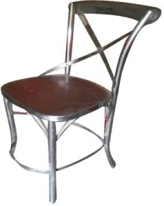 Iron Cross Back Chair