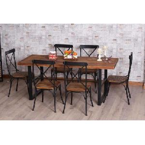Wrought Iron Dining Table Set
