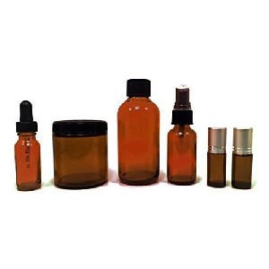 Brown Spray Glass Bottles