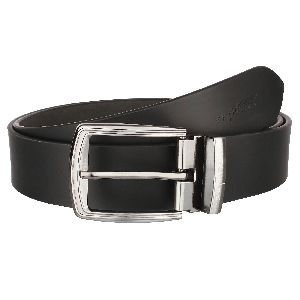 black leather belt