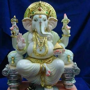 Printed Marble Ganesh Statue