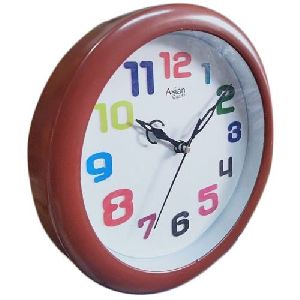 Brown Round Wall Clock