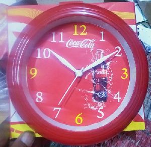 Red Round Wall Clock