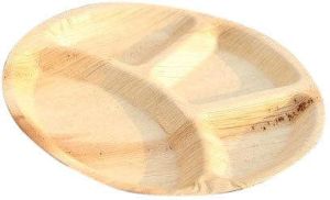 Areca Leaf 4 Partition Plate