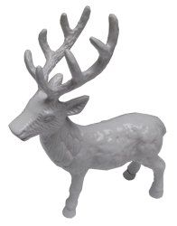 White Aluminium Metal Deer