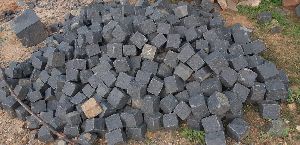 Black Granite Cobblestone
