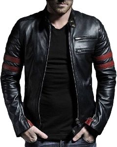 Biker Black Leather Jacket