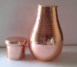 Copper Jug and Tumbler Set