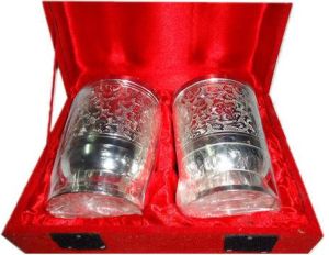 Silver Plated Glass Gift Set