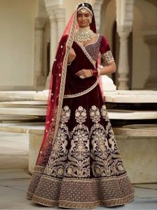 fancy wedding lehenga