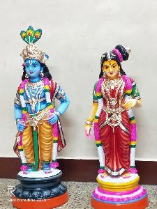 Krishna and Andol paper mach statue