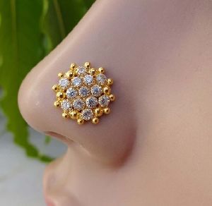 Fancy Studded Nose Pin