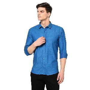 TF-1502 Blue Mens Formal Shirts