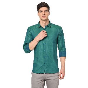 TF-1502 Green Mens Formal Shirts