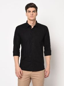 TF-1548 Black Mens Formal Shirts