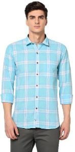 TF-1619 Light Blue Mens Casual Shirt