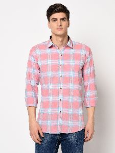 TF-1619 Pink Mens Casual Shirt