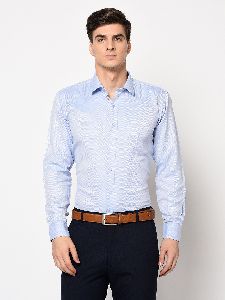 TF-1647 Sky Blue Mens Formal Shirts