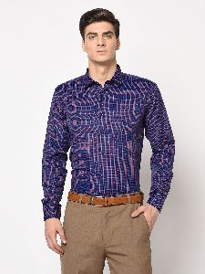 TF-1649 Purple Mens Formal Shirts