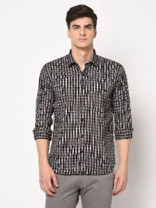 TF-1658 Black Mens Formal Shirts