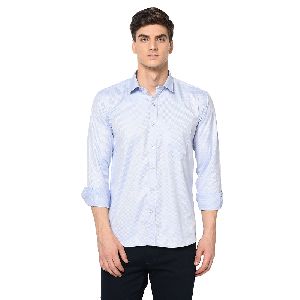 TF-1668 Sky Blue Mens Formal Shirts