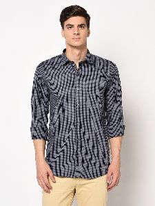 TF-1857 Blue Mens Formal Shirts