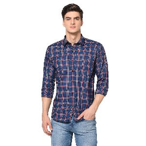 TF-1863 Blue Mens Casual Shirt