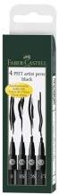 Faber 4 Pitt Artist Pens - Black