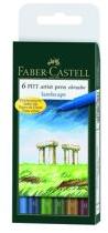 Faber 6 Pitt Artist Pens Brush Landscape