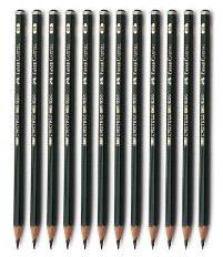 FABER 9000 GRAPHITE PENCILS (8B)-PACK OF 12