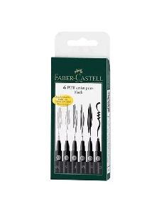 Faber Castell 6 Pitt Artist Pen