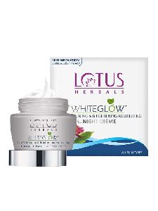 lotus glow skin whitening brightening night cream