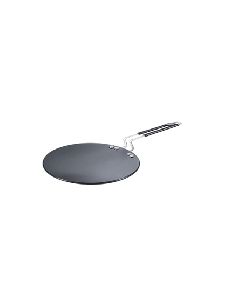 Prestige Hard Anodised Plus Cookware Induction Base Roti Tawa, 225mm, Black