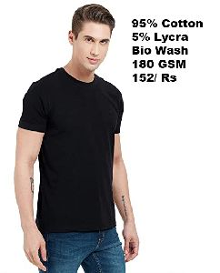Plain Cotton Lycra T-shirt