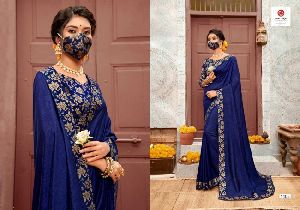 SAREE WITH MASK