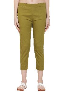 Ladies Cotton Ankle Pant