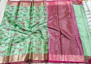 pure tissue silk saree